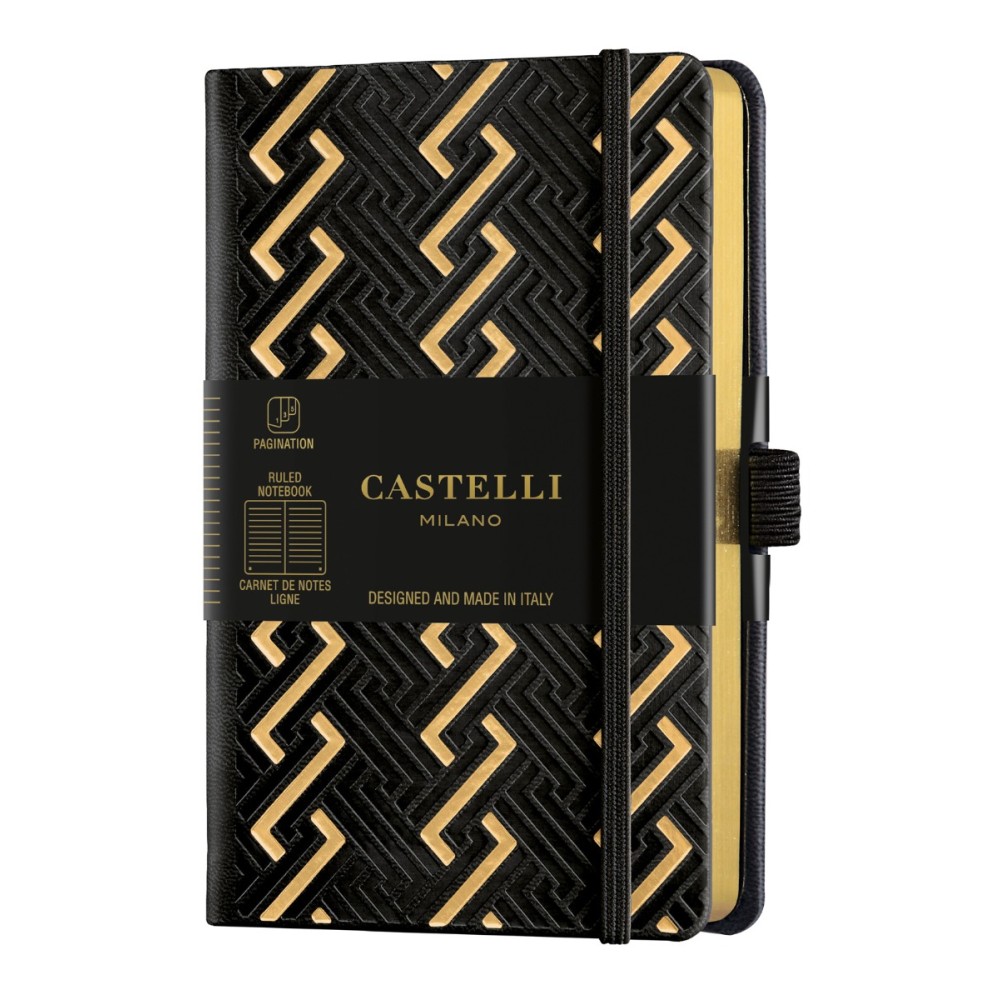 Бележник Castelli C&G, 9x14cm, б.л, Romans Gold