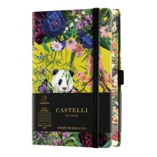 Бележник Castelli Eden, 9x14cm, линиран, Panda