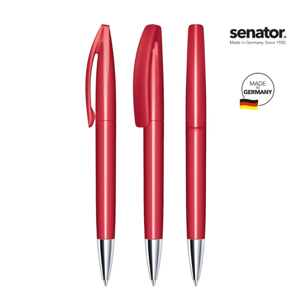 Химикалка Senator Bridge Polished MT 3252, червен 186