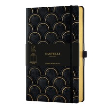 Бележник Castelli C&G, 9x14cm, б.л, Art Deco Gold