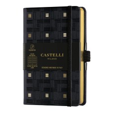 Бележник Castelli C&G, 9x14cm, б.л, Weaving Gold