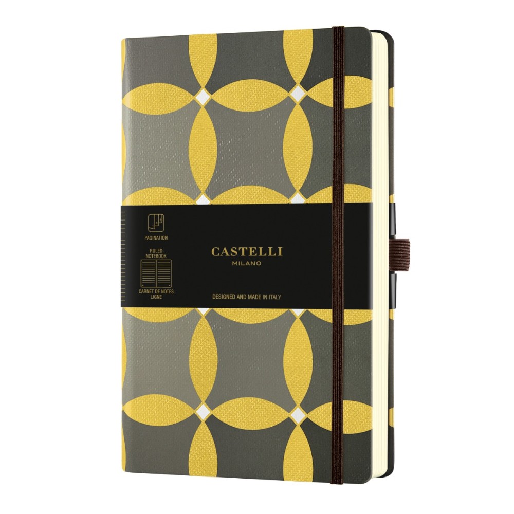 Бележник Castelli Oro, 13x21cm, линиран, Circles