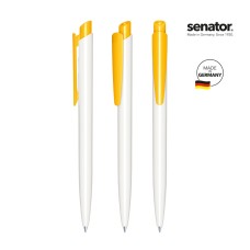 Химикалка Senator Dart Polished 2959, бял/жълт 7408