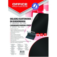 Корица за подвързване, OP, картон 250г, А4, опаковка 100, черна
