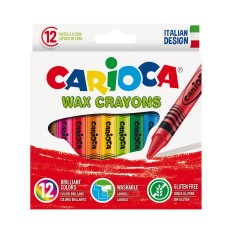 Восъчни пастели Carioca, 12 цвята