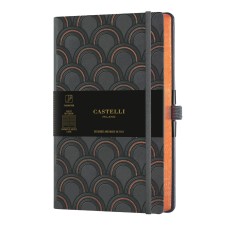 Бележник Castelli C&G, 9x14cm, лин,Art Deco Copper