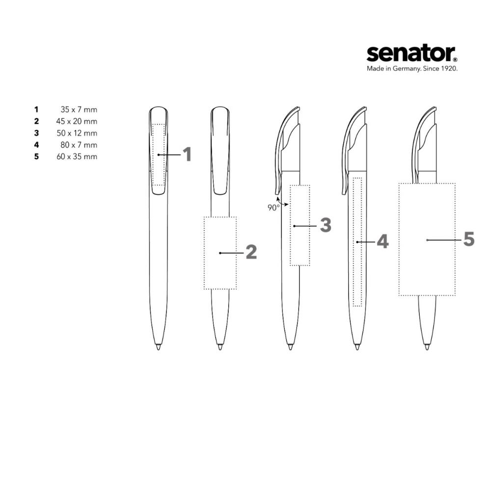 Химикалка Senator Challenger Polished 2416, оранжев 1495