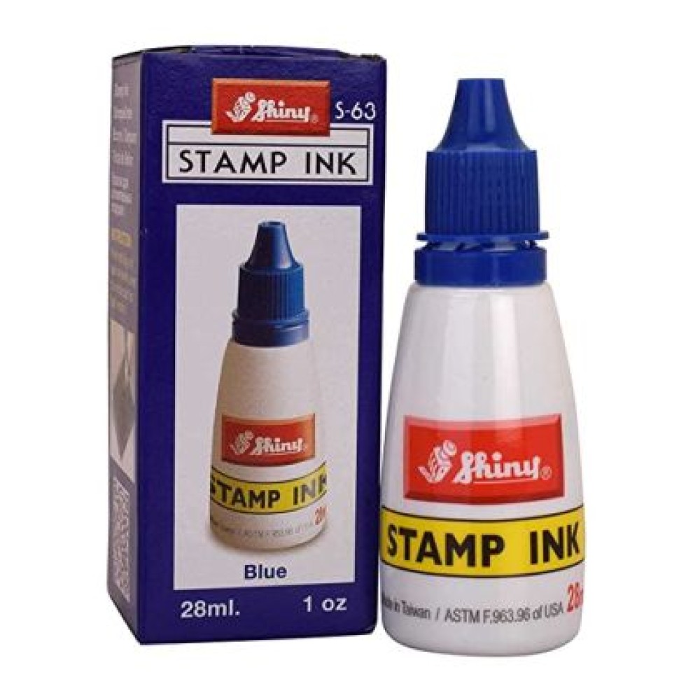 Мастило за тампон SHINY S-63, 28ml, син