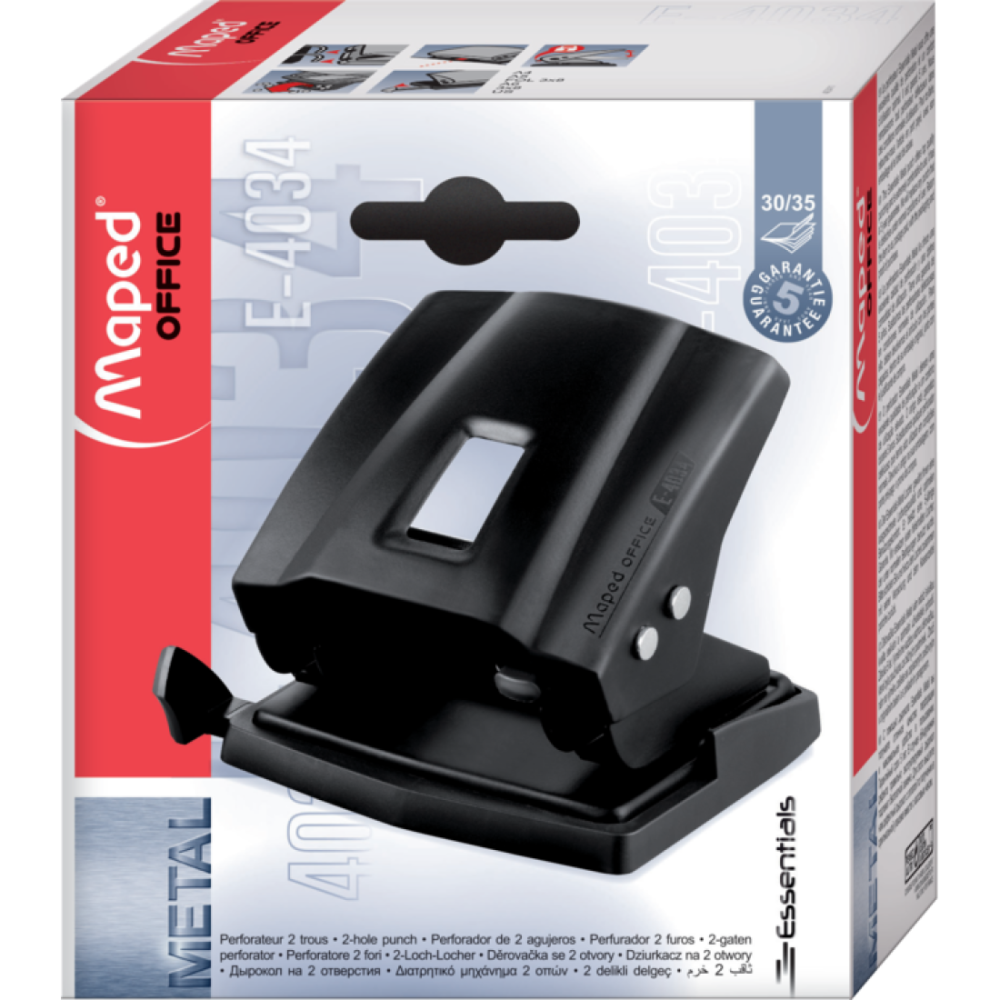 Перфоратор Maped Essentials Metal, 30/35 листа