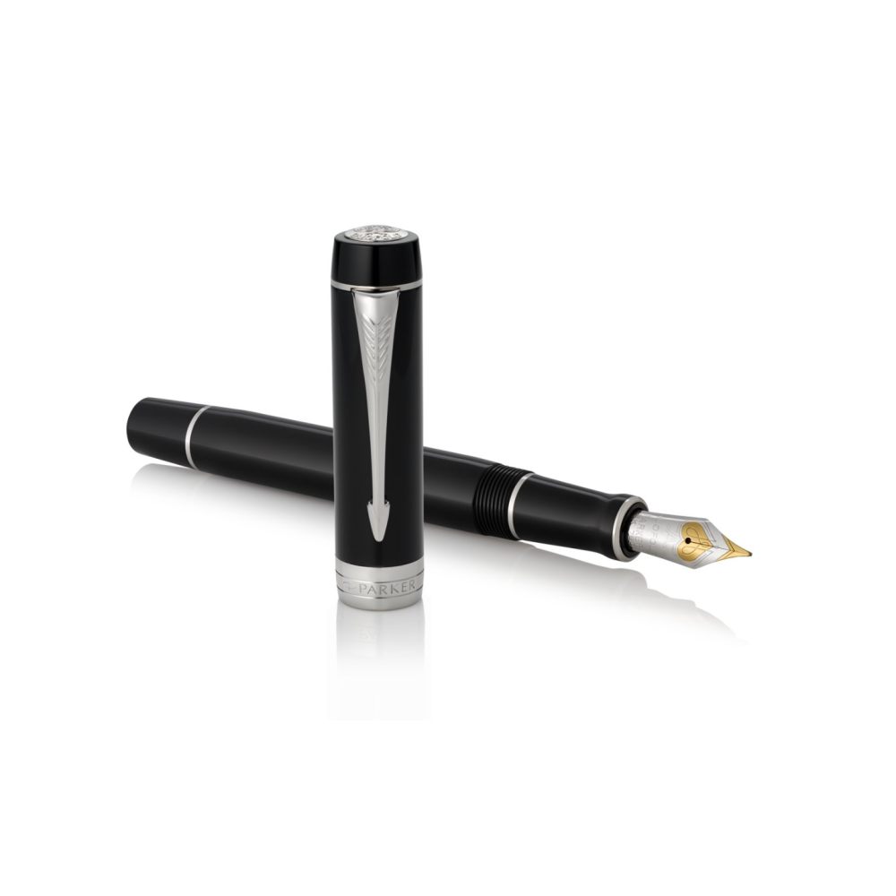 Писалка Centennial Parker Royal Duofold Black CT, M