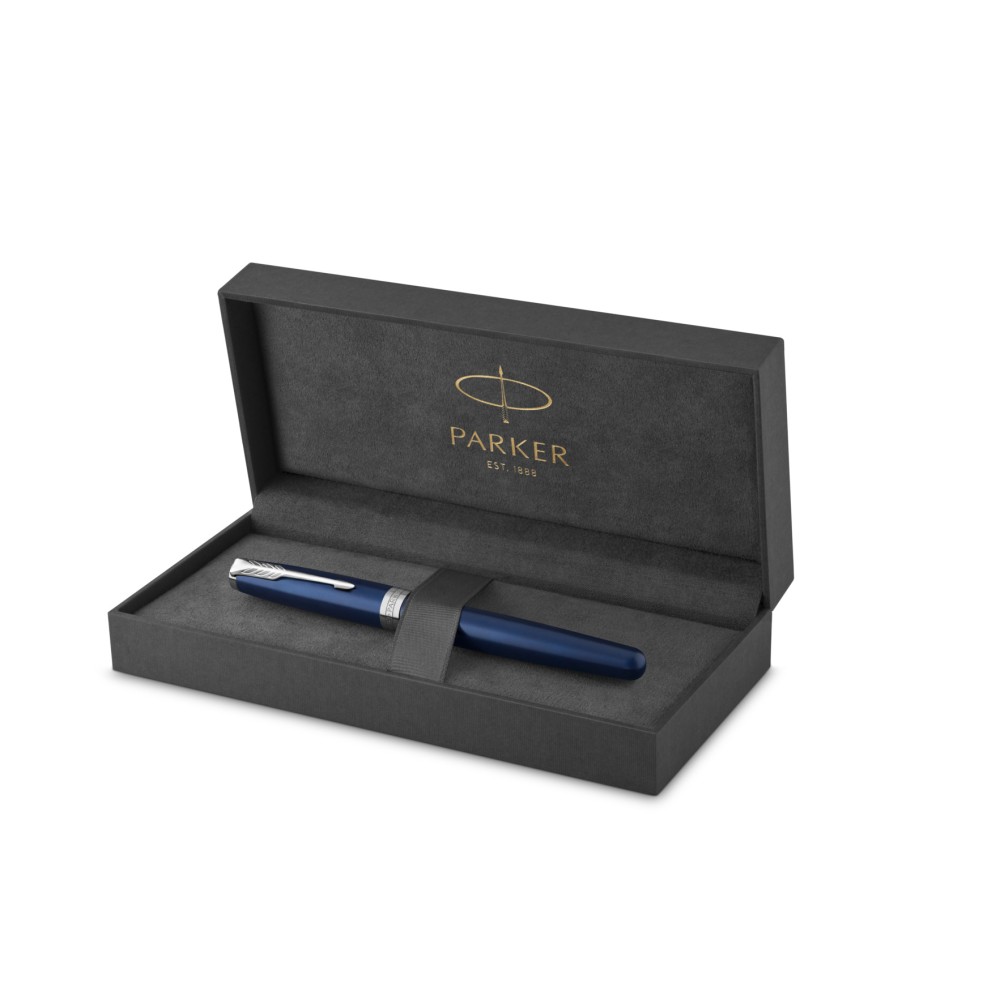 Ролер Parker Royal Sonnet Lacquer, син CT