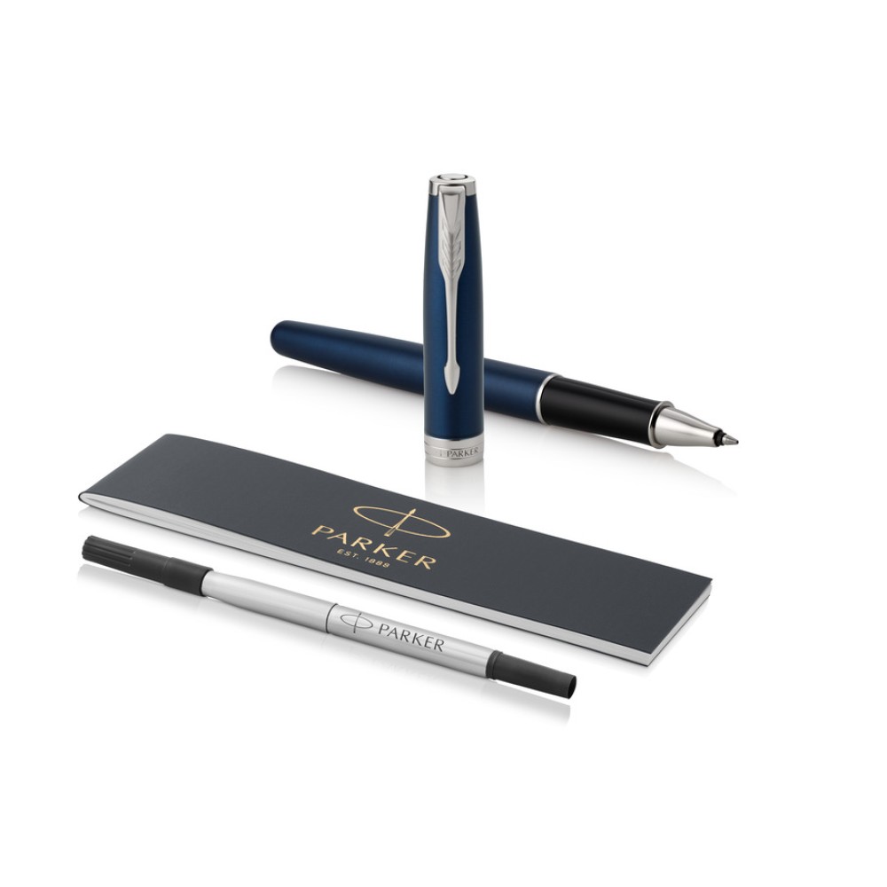 Ролер Parker Royal Sonnet Lacquer, син CT