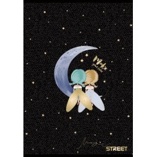 Тетрадка Street, А4, широки редове , 54л, Black&Gold