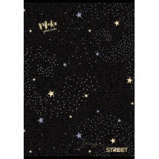 Тетрадка Street, А4, широки редове , 54л, Black&Gold