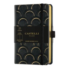 Бележник Castelli C&G, 9x14cm, лин, Art Deco Gold
