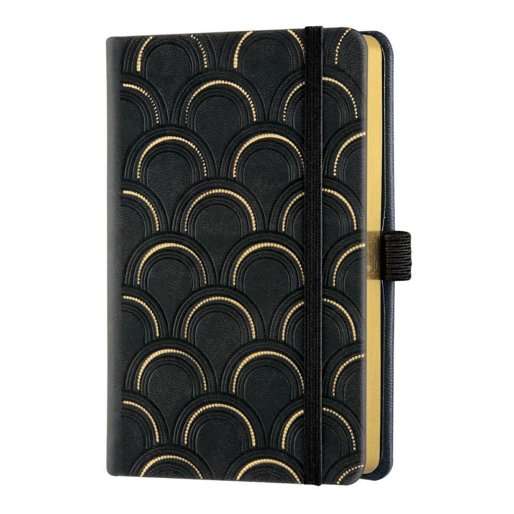 Бележник Castelli C&G, 9x14cm, лин, Art Deco Gold