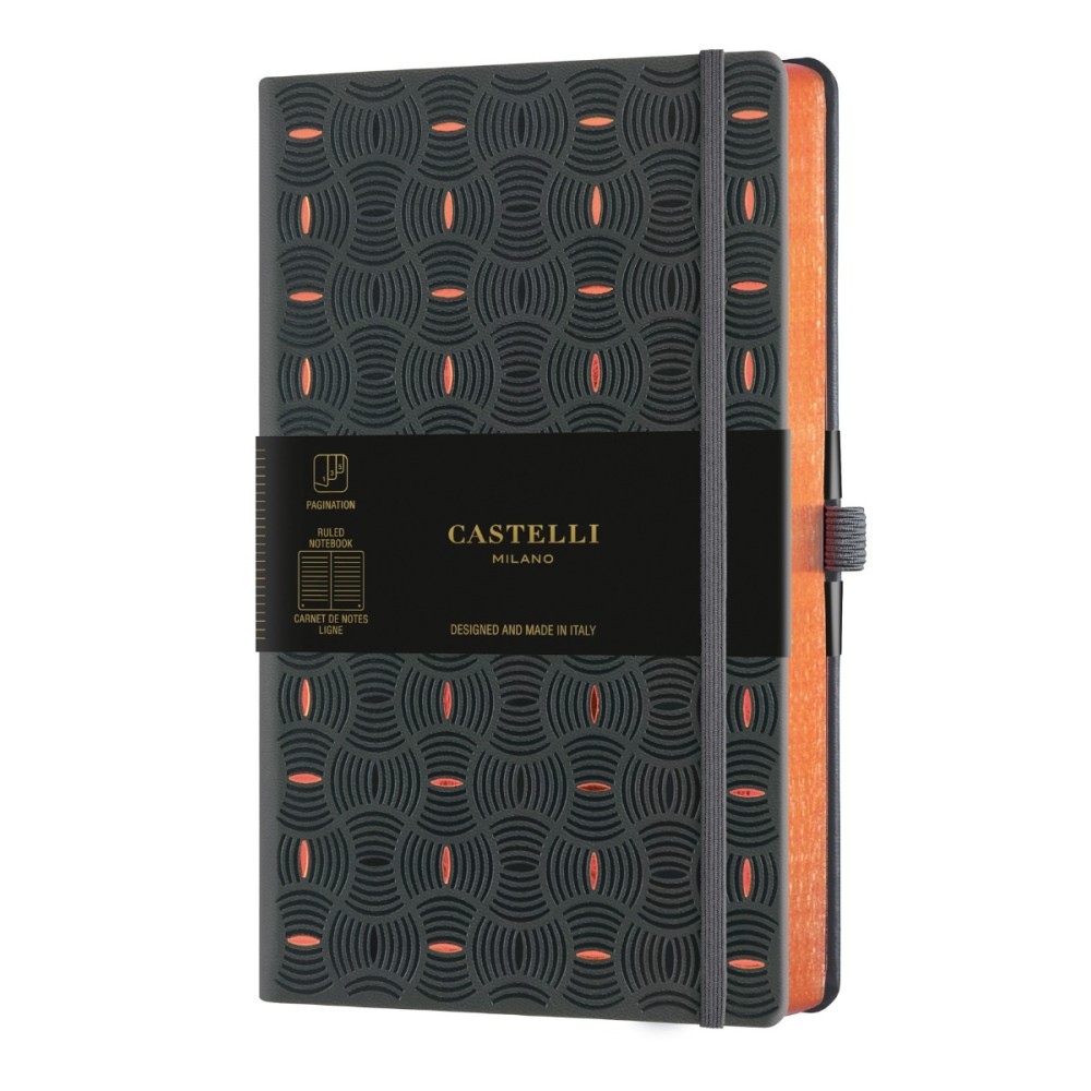 Бележник Castelli C&G, 9x14cm, лин, Rice Gr Copper