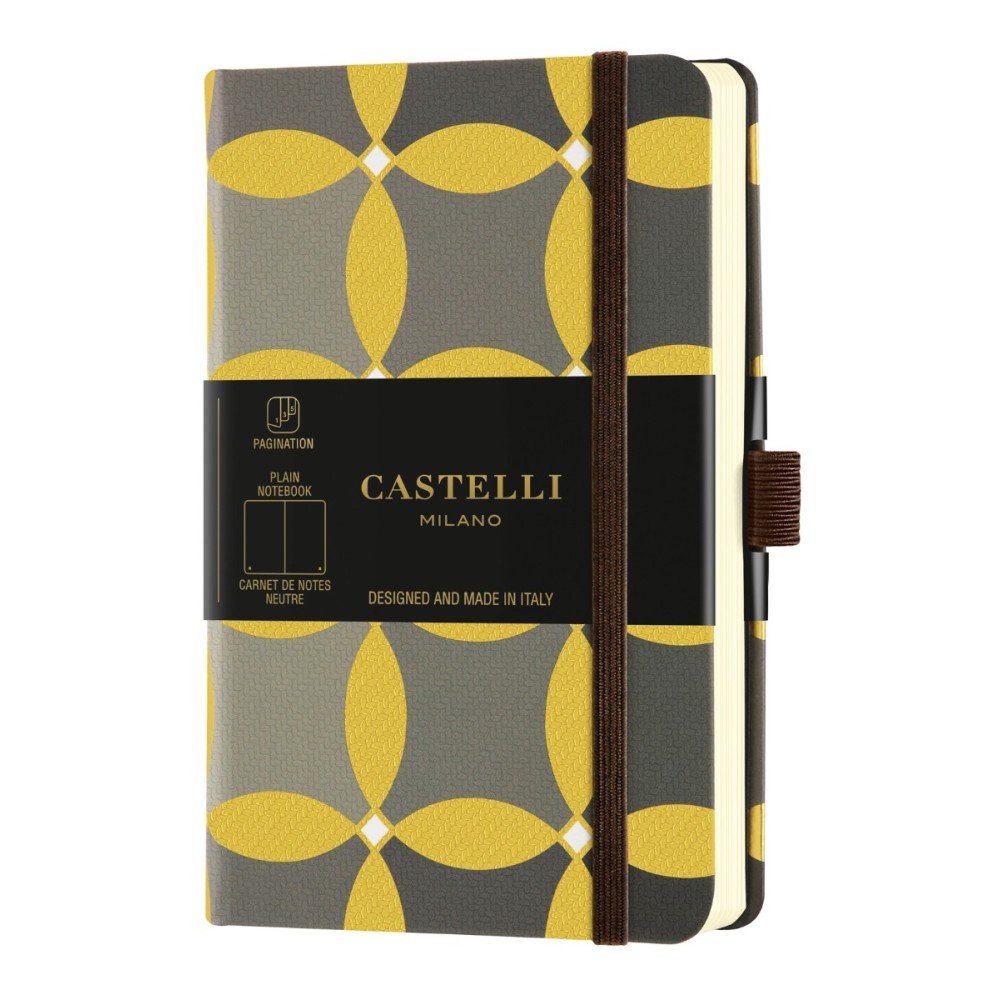Бележник Castelli Oro, 13x21cm, бели л., Circles