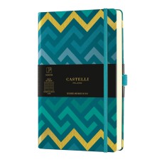 Бележник Castelli Oro, 13x21cm, линиран,Labyrinths
