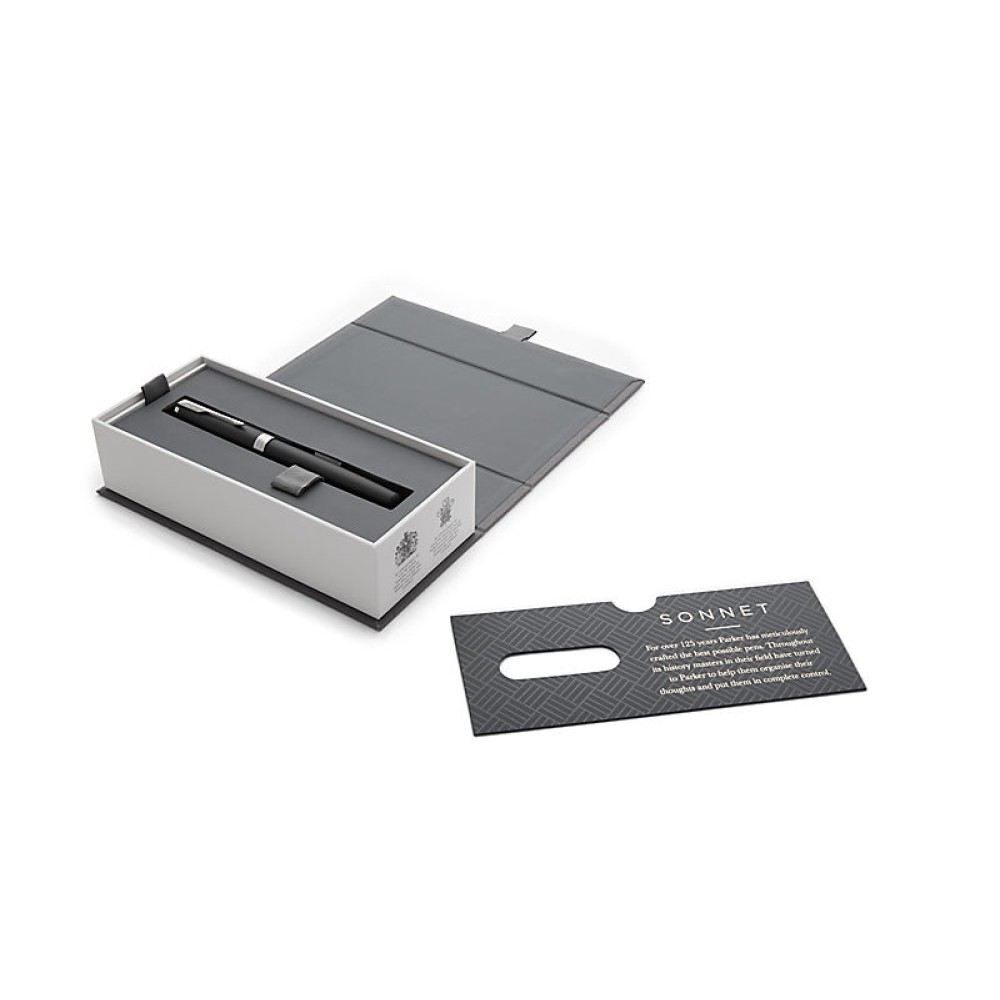 Писалка Parker Royal Sonnet Matte Black CT, F