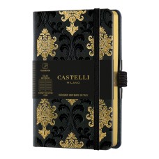Бележник Castelli C&G, 9x14cm, лин, Baroque Gold