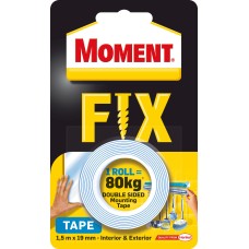 Двойнолепяща монтажна лента MomentFix1.5м x 19мм,80кг