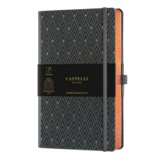 Бележник Castelli C&G, 13x21cm, лин,Diamond Copper