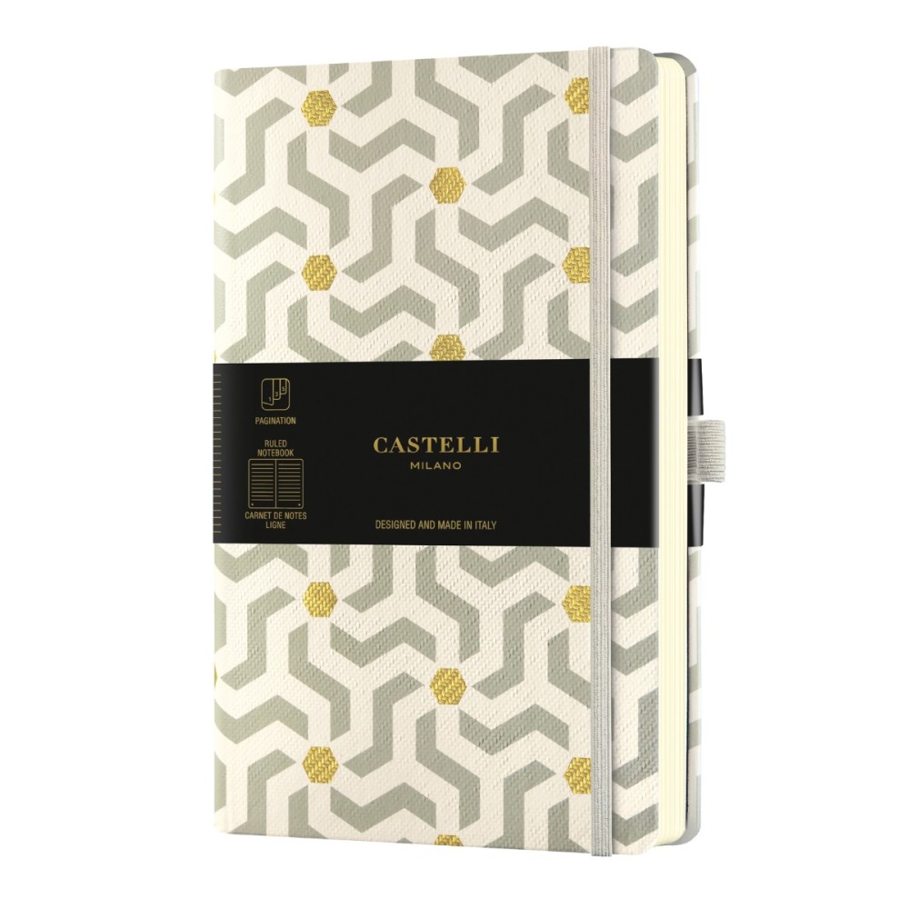 Бележник Castelli Oro, 9x14cm, линиран, Snakes