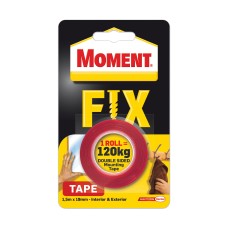Двойнолепяща монтажна лента MomentFix1.5м x19мм,120кг