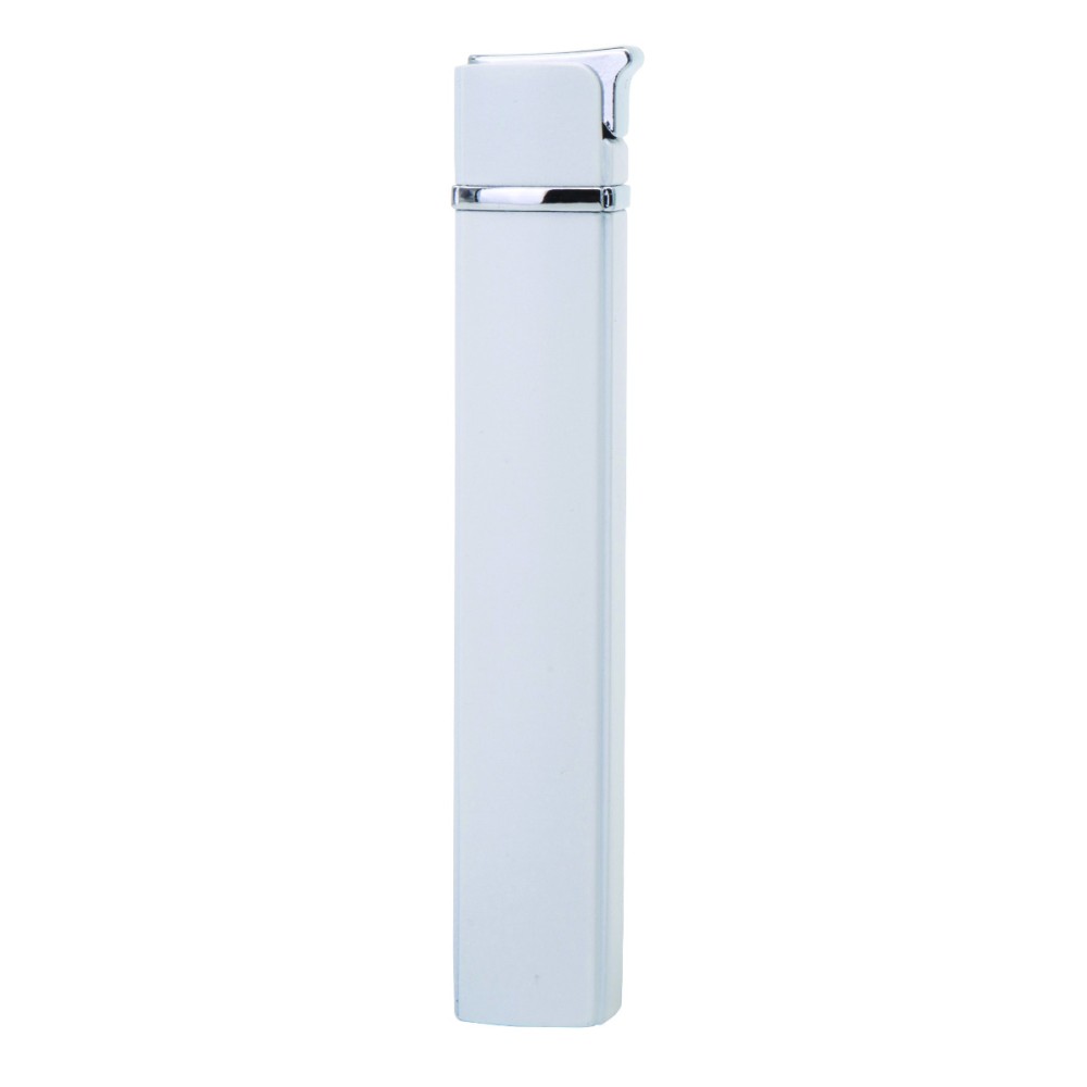 Метална пиезо запалка EB-077 Slim, бял