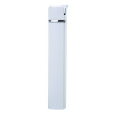 Метална пиезо запалка EB-077 Slim, бял