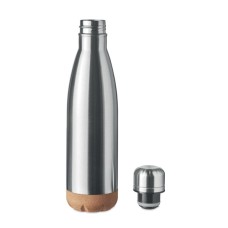 Термос с коркова основа, 600 ml, сребрист