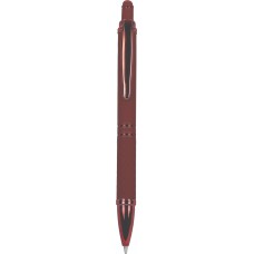 Алуминиева химикалка Praga Satin с touch функция, ЧЕРВЕН