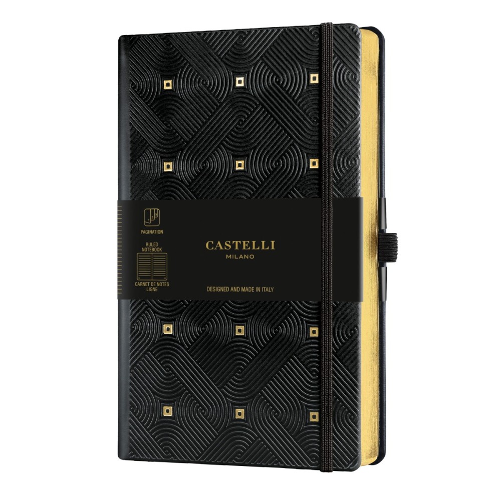 Бележник Castelli C&G, 13x21cm, б.л, Maya Gold