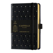 Бележник Castelli C&G, 9x14cm, лин, Diamond Gold
