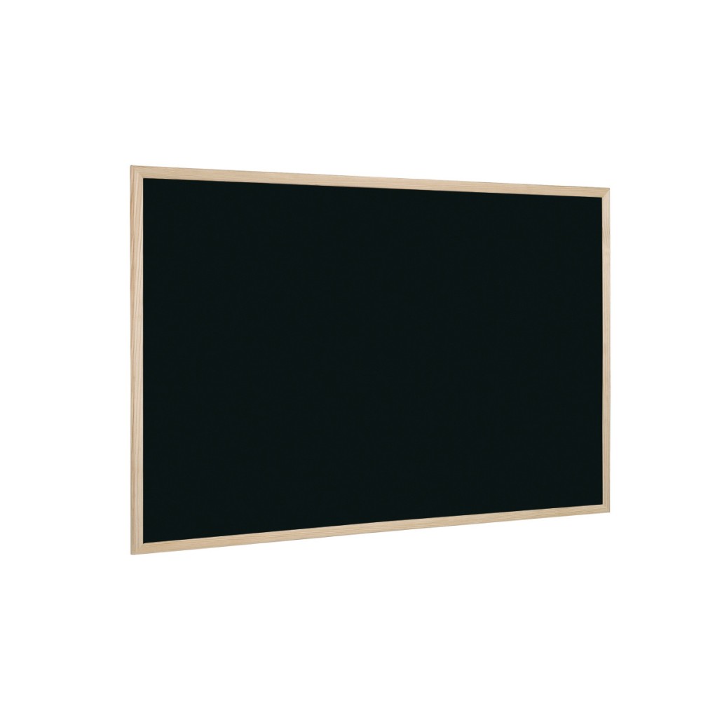 Дъска Bi-Office черна с дървена рамка, 40х60 cm
