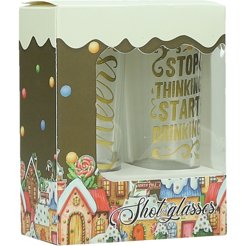 Комплект чашки за шот XMAS, 2x25 ml