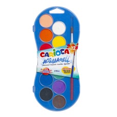 Акварелни бои Carioca, 12 цвята