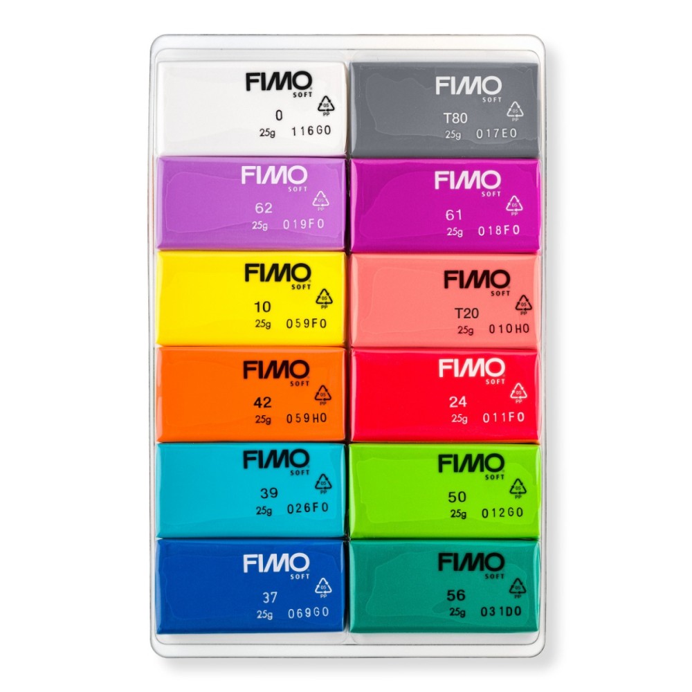 К-т глина Staedtler Fimo Soft, 12цв.х25g,Brilliant